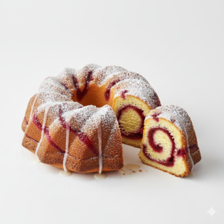 Jam Swirl Cake