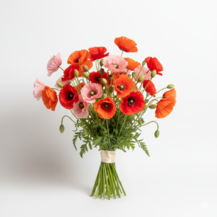 Poppies bouquet
