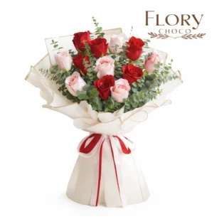 Heartwarming bouquet, perfect for birthdays or anniversaries, free last minute gift delivery in Qatar.