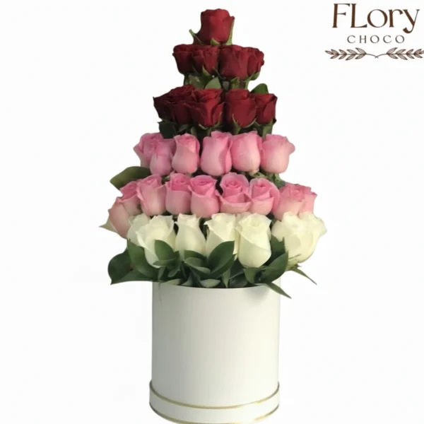 Luxe Roses Box crafted by experienced florist in Qatar, an elegant birthday floral gift for special celebrations