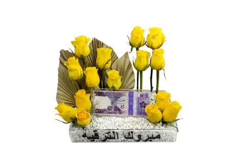 Flower Arrangement with Money Holder