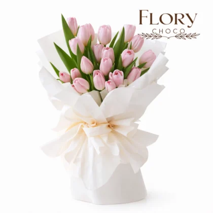 Amour Pink Tulip Bouquet