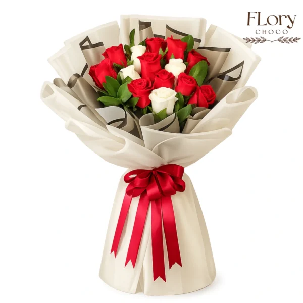 Last-minute gift? Bloomia Bouquet, perfect anniversary and special occasion floral gift with fast flower delivery in Qatar