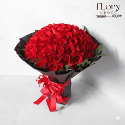 Bold Red Roses Bouquet