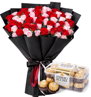 Flowers With Chocolates