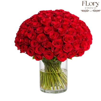 Luxury Valentine Roses Vase
