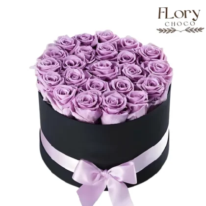 Purple Bliss Roses Box