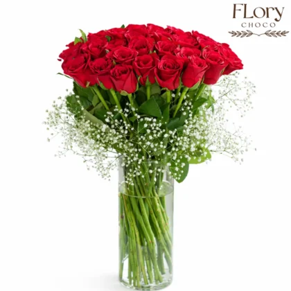 Royal Red Valentine Vase