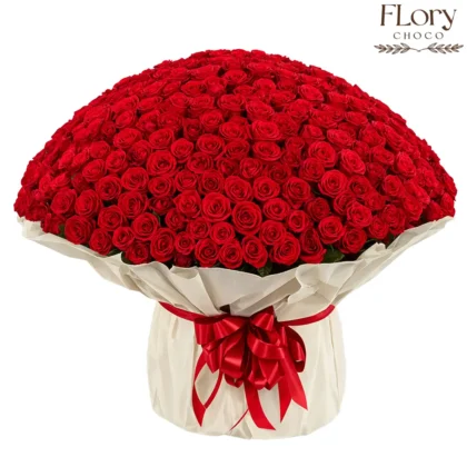 Grand 401 Red Roses Bouquet with 401 premium red roses for romantic surprises with same-day delivery in Qatar