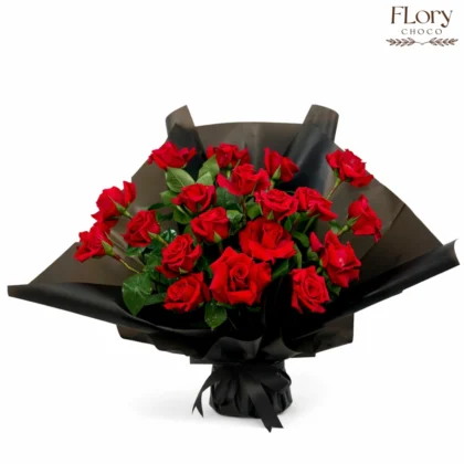 Heart’s Desire red roses bouquet for anniversaries and love moments with same-day delivery in Qatar.