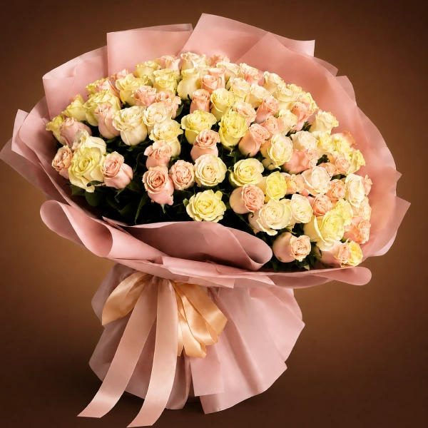 Fresh hand bouquet arrangement for birthdays and special occasions, with same-day flower delivery in Doha, Qatar
